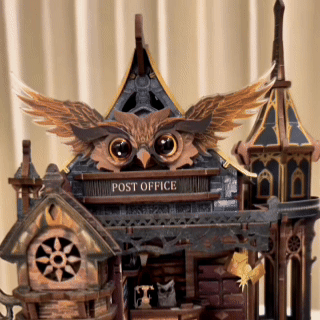 Interactive Flapping‑Wing Owl Ornament