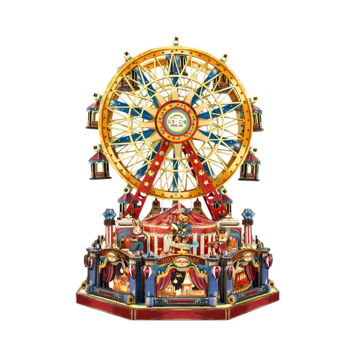 Bouwdetails van Miniatuurbouwpakket van een Century reuzenrad