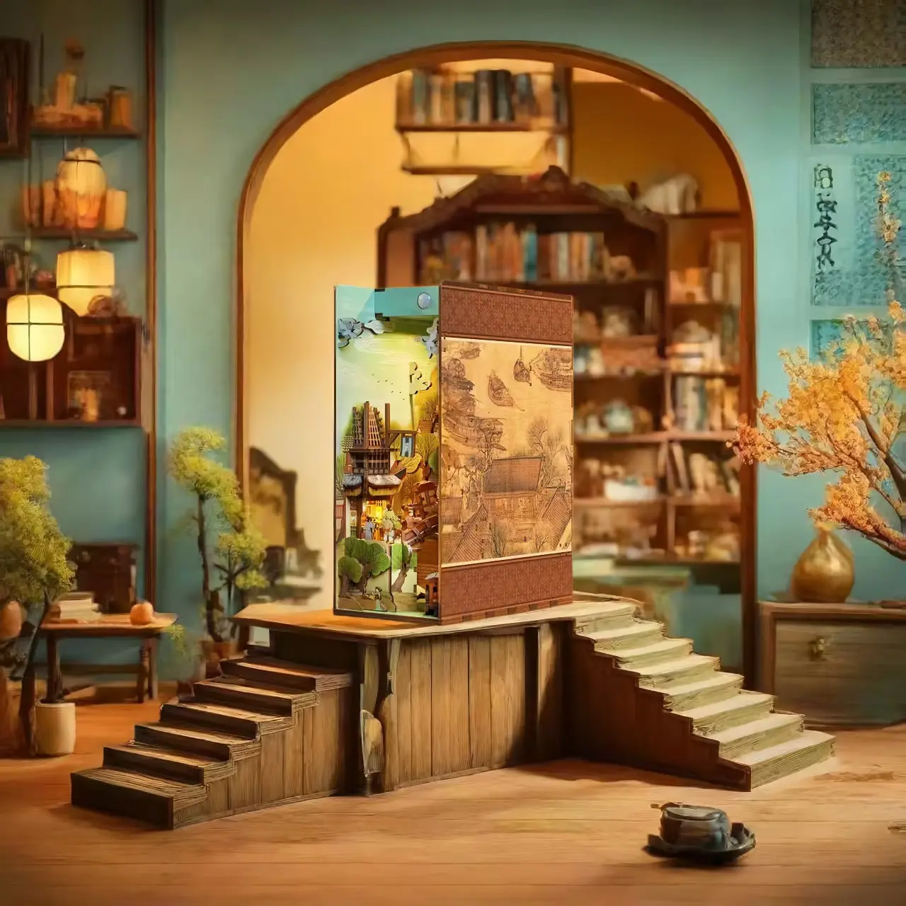 Along the River During the Qingming Festival DIY Book Nook Kit