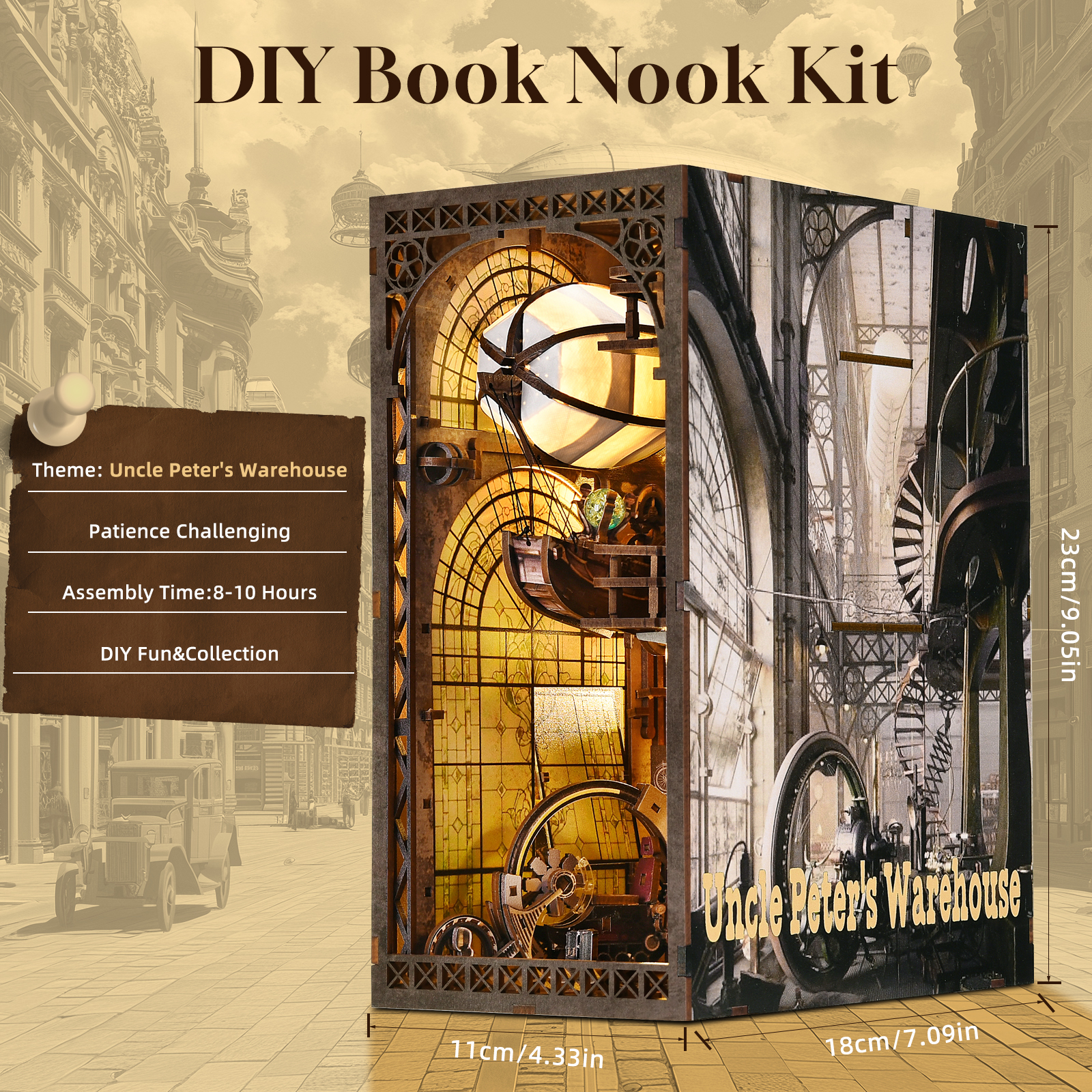 Uncle Peter’s Warehouse DIY Book Nook Kit-Book Nook World