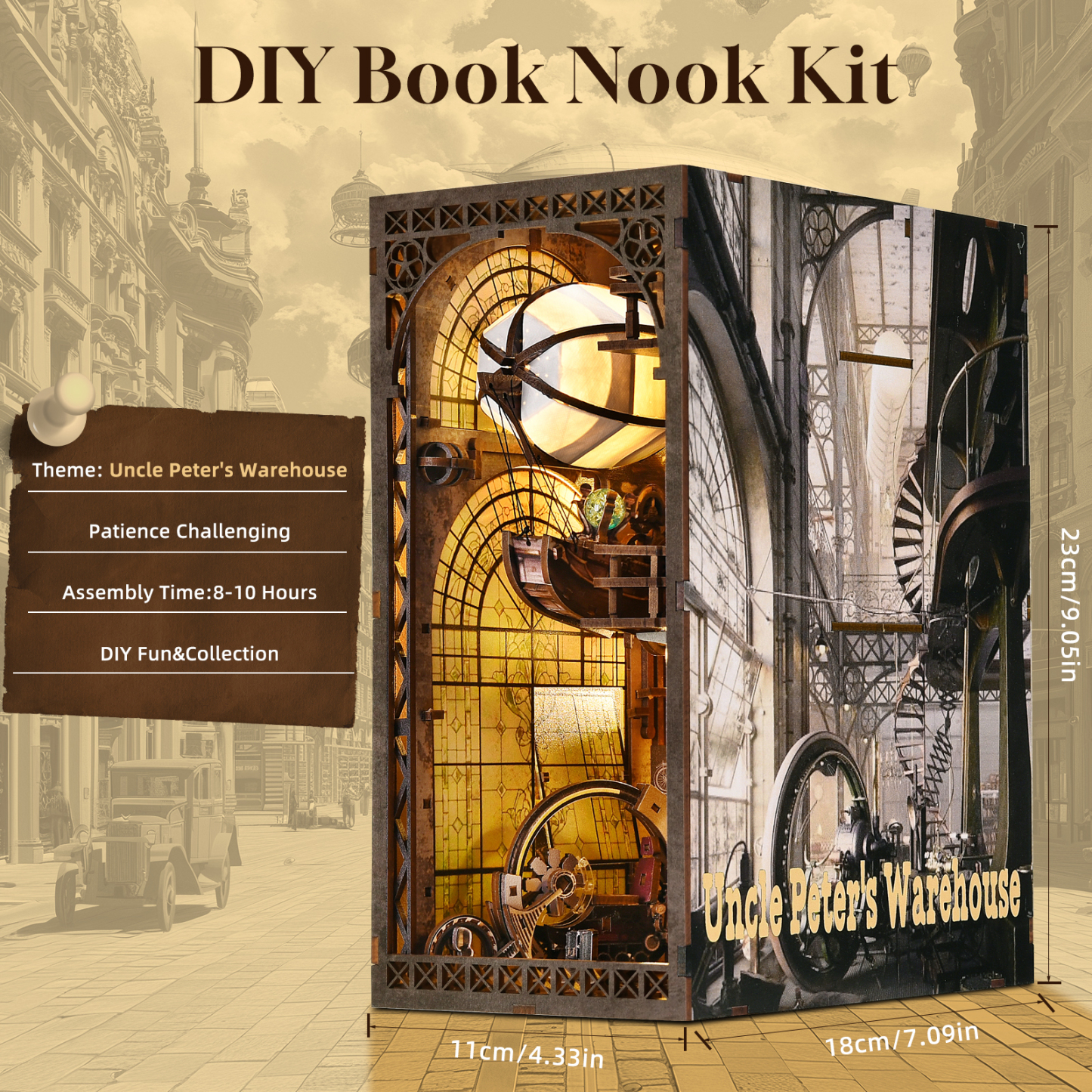 Uncle Peter’s Warehouse DIY Book Nook Kit-Book Nook World