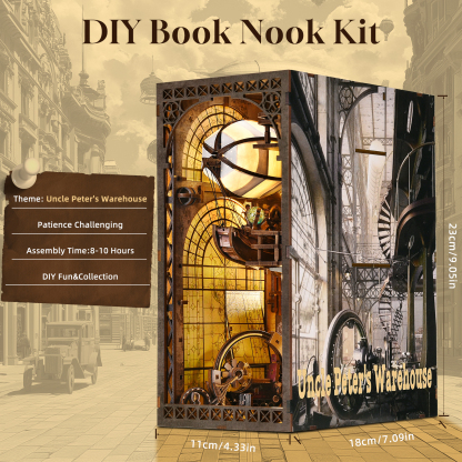 Uncle Peter’s Warehouse DIY Book Nook Kit-Book Nook World