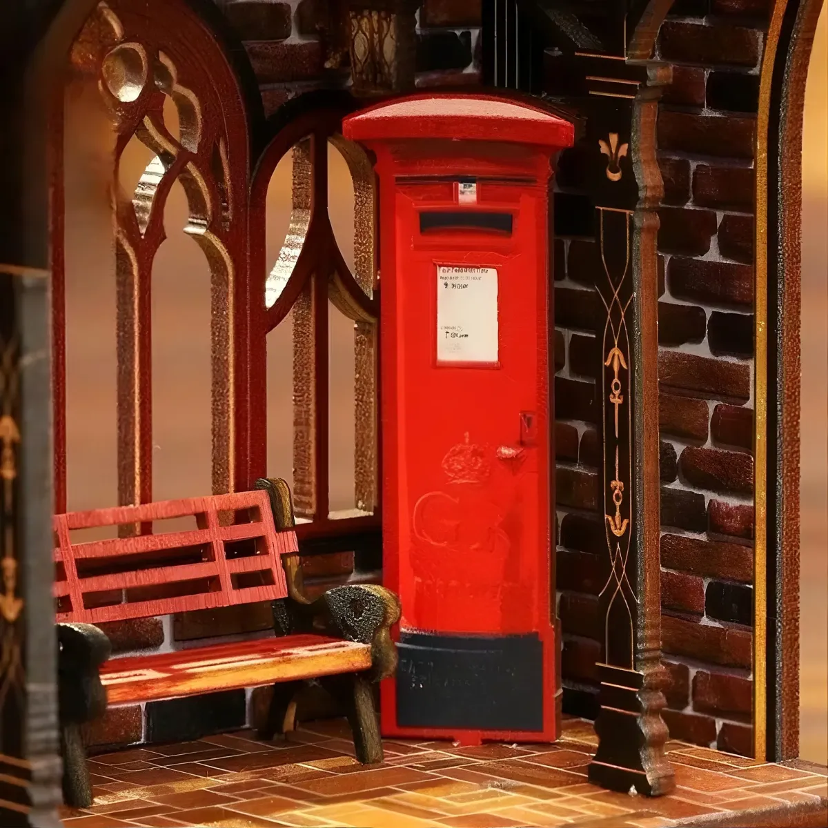 British Vintage Red Post Box Mini Set