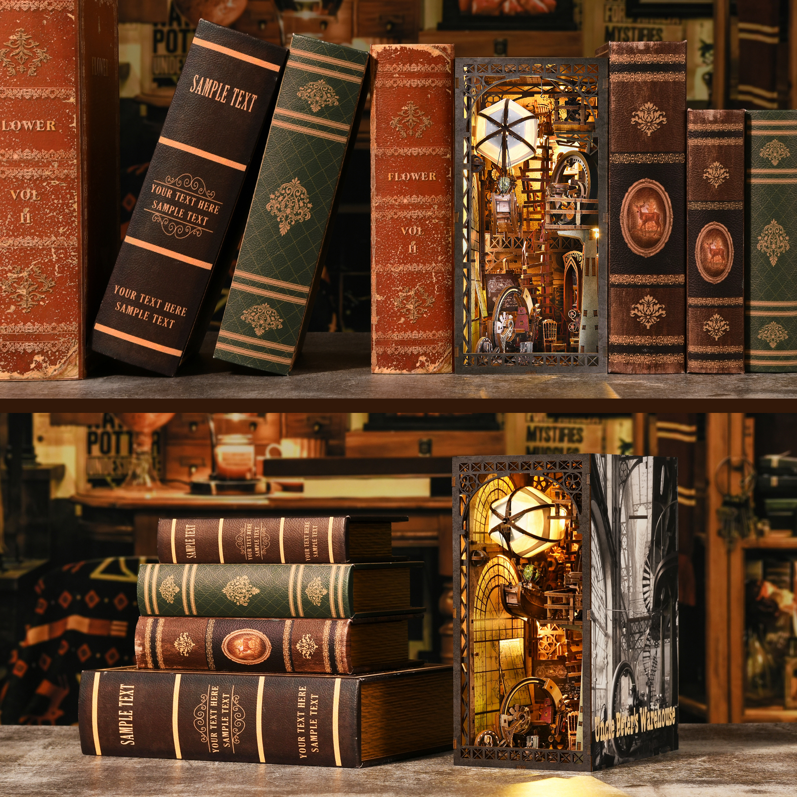 Uncle Peter’s Warehouse DIY Book Nook Kit-Book Nook World
