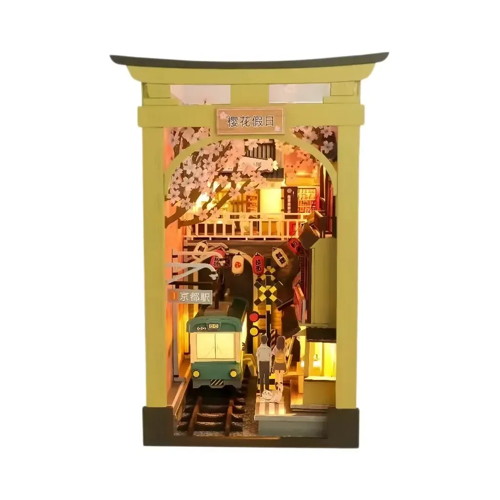 Tokyo Sakura Holiday DIY Book Nook Kit build details