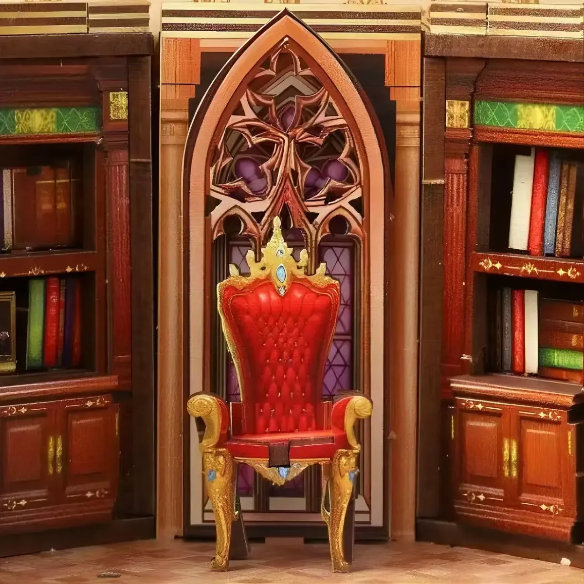 Luxury Red Velvet Throne
