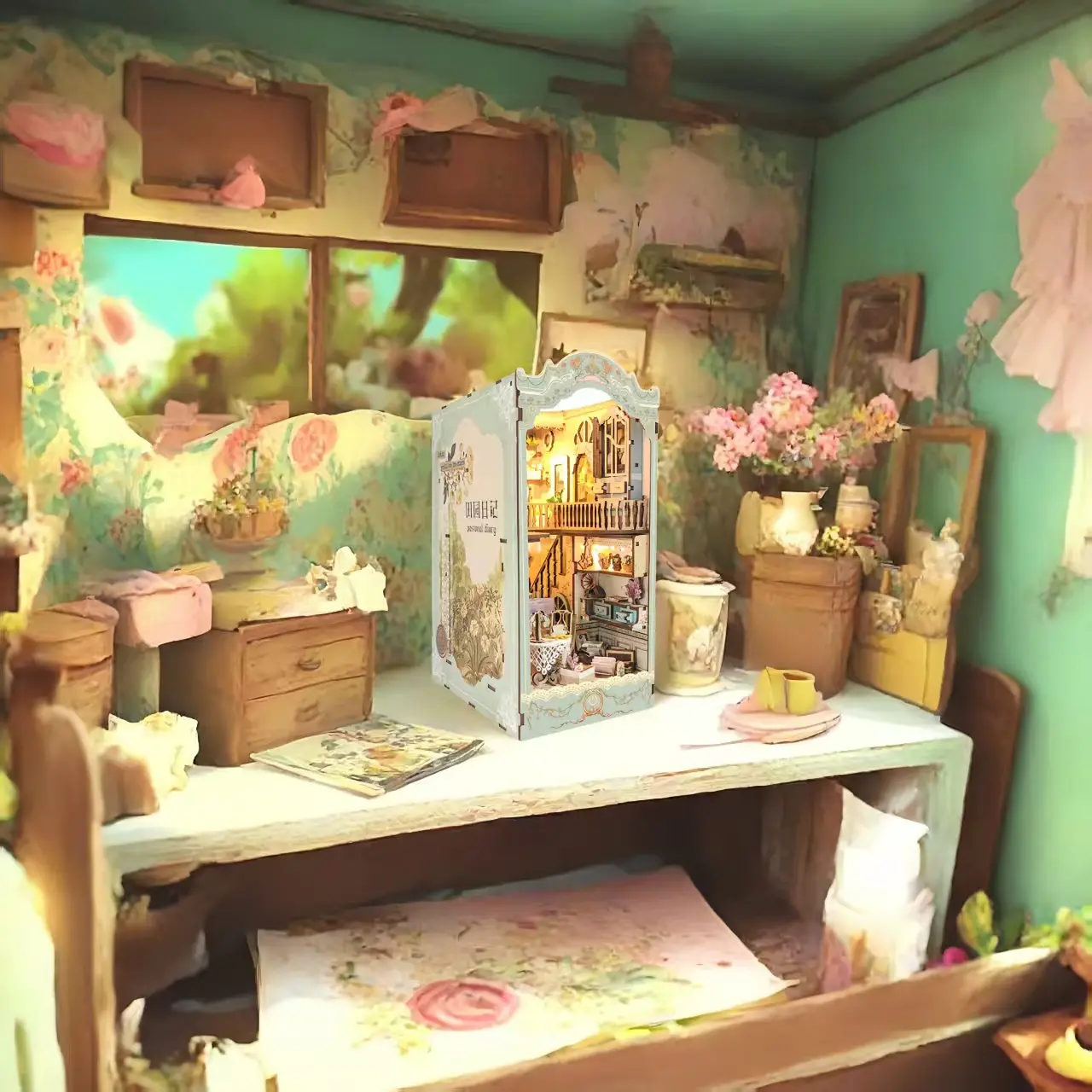 Pastoral Style DIY Book Nook Kit