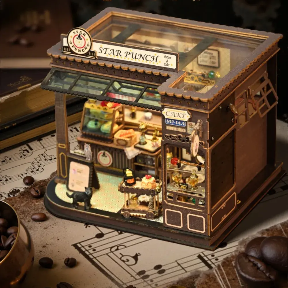Magic Coffee House Mini House Kit l DIY Miniature Kit