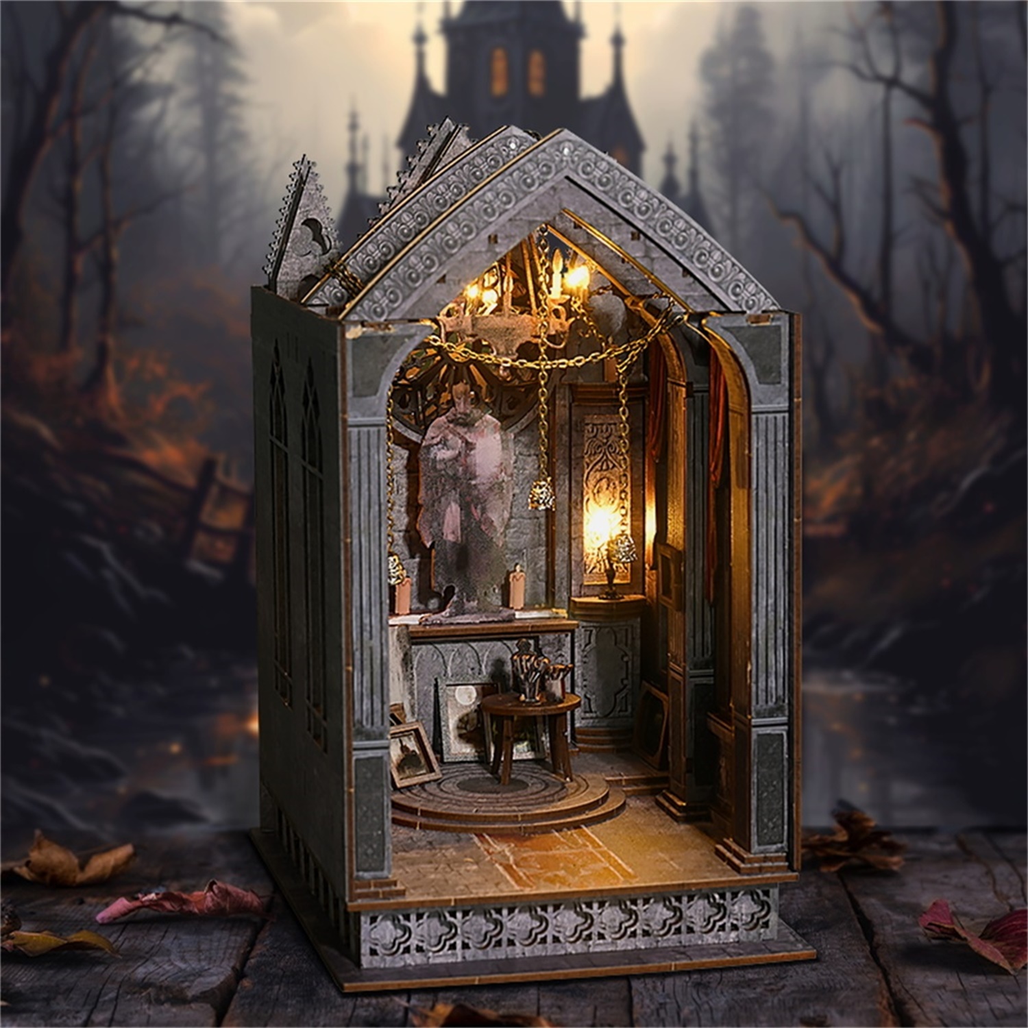 Quiet Night Prayer DIY Book Nook Kit-Book Nook World