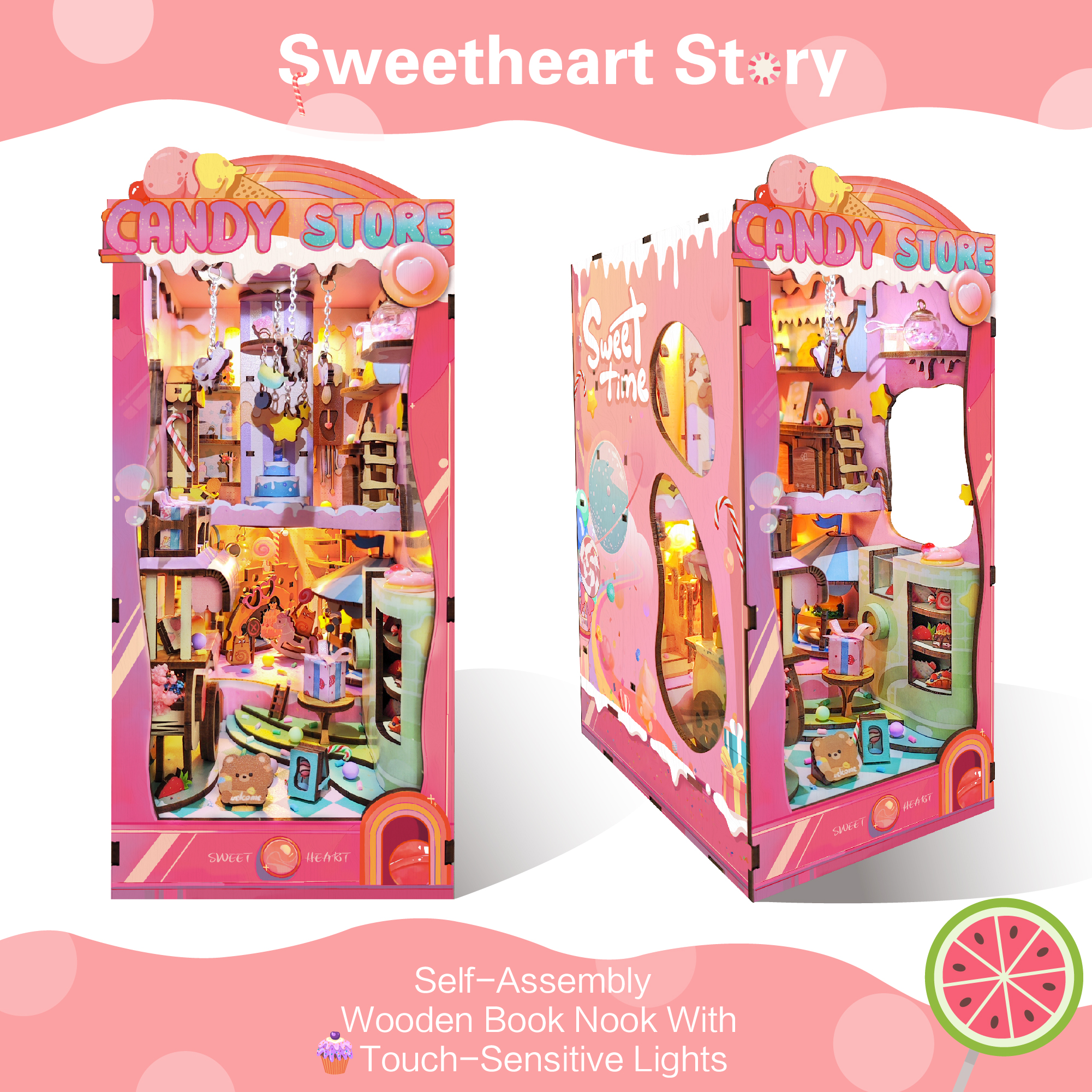 Candy Store DIY Book Nook Kit-Book Nook World