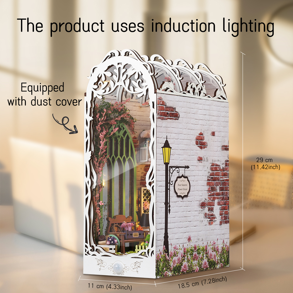 Flower House DIY Book Nook Kit-Book Nook World