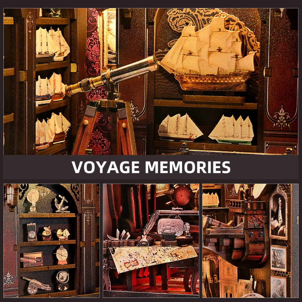Voyage Memories: The Age Of Sail DIY Book Nook Kit-Book Nook World