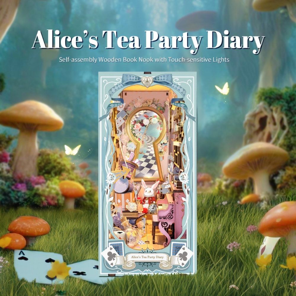 Alice's Tea Party Diary Book Nook Kit-Book Nook World