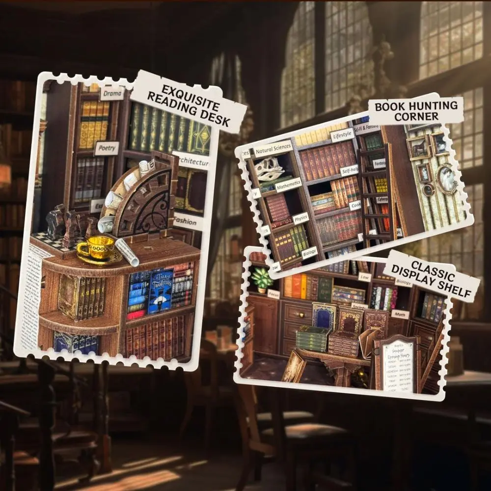 Hoggor Bookstore DIY Miniature Kit