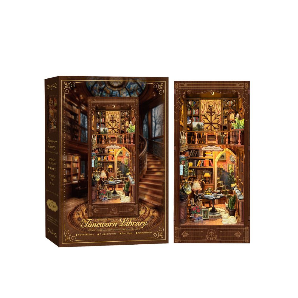 It is a 3D wooden puzzle that, once assembled, forms a cozy, intricately detailed miniature world. 