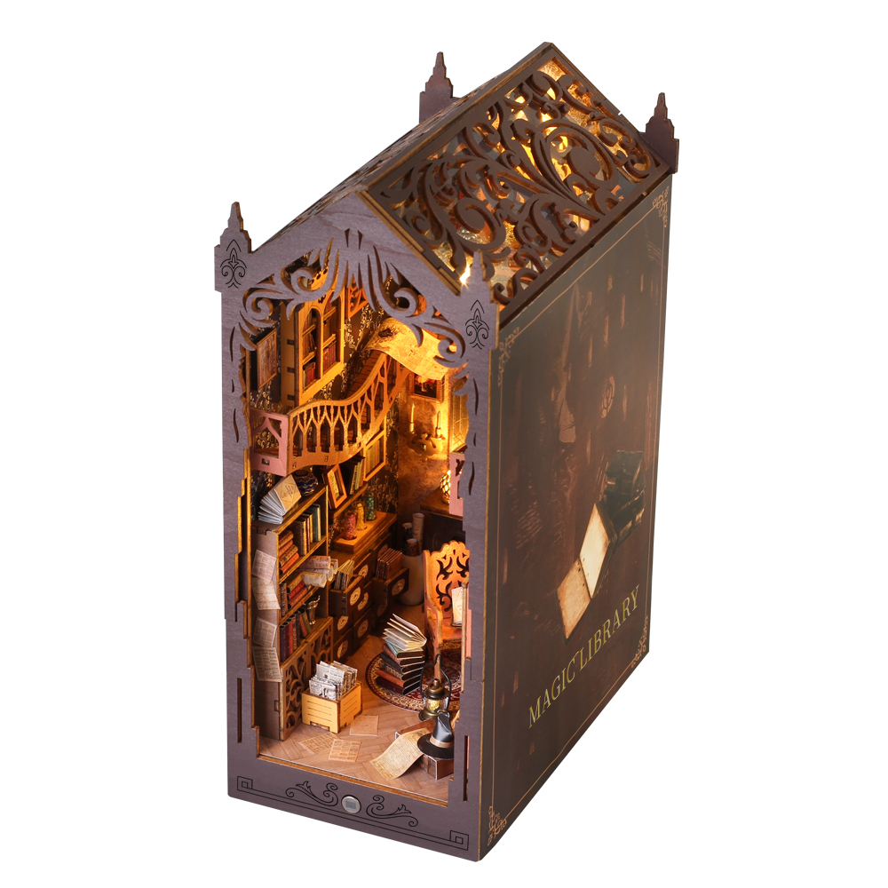 New Magic Library DIY Book Nook Kit-Book Nook World