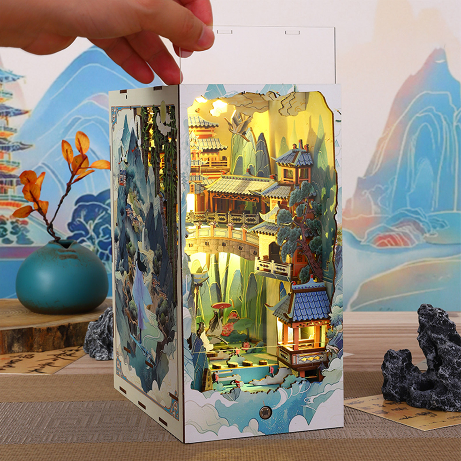 Penglai Wonderland DIY Book Nook Kit-Book Nook World