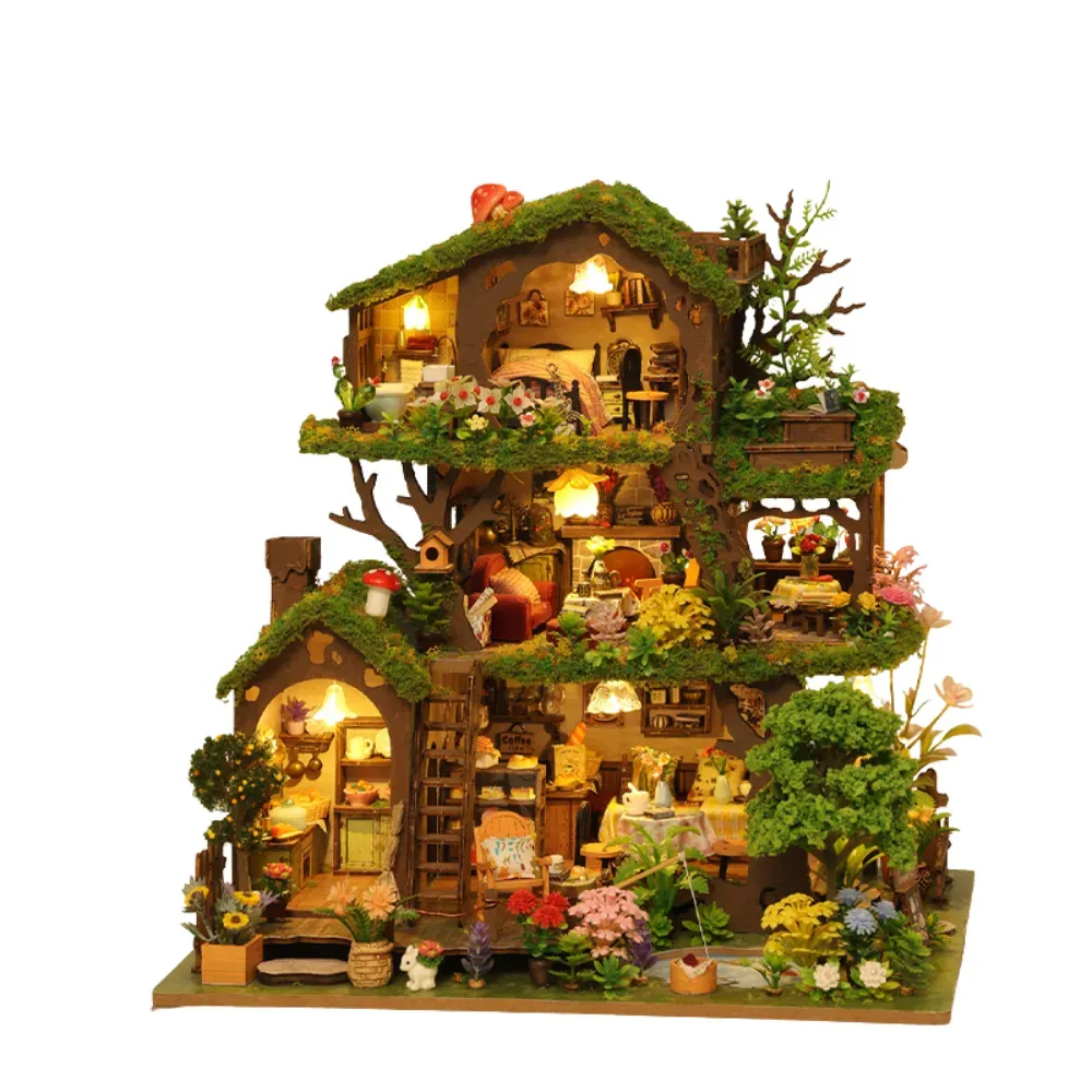 Time Treehouse DIY Mini House Kit l DIY Miniature Kit build details