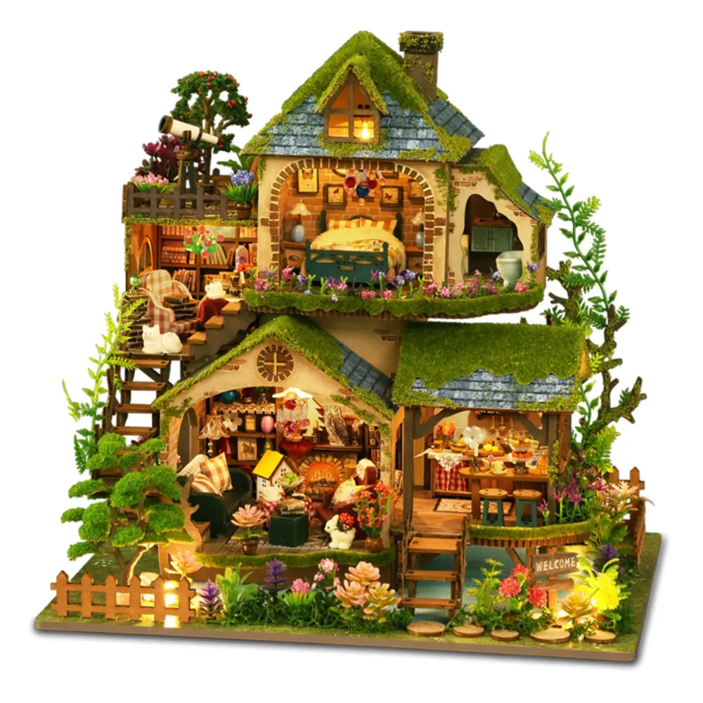 Forest Adventure DIY Mini House Kit l DIY Miniature Kit build details