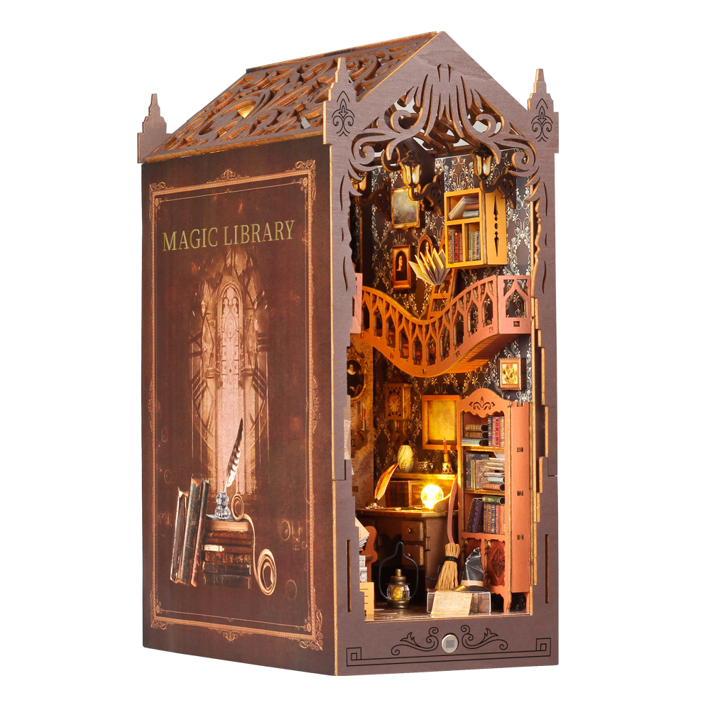 New Magic Library DIY Book Nook Kit-Book Nook World