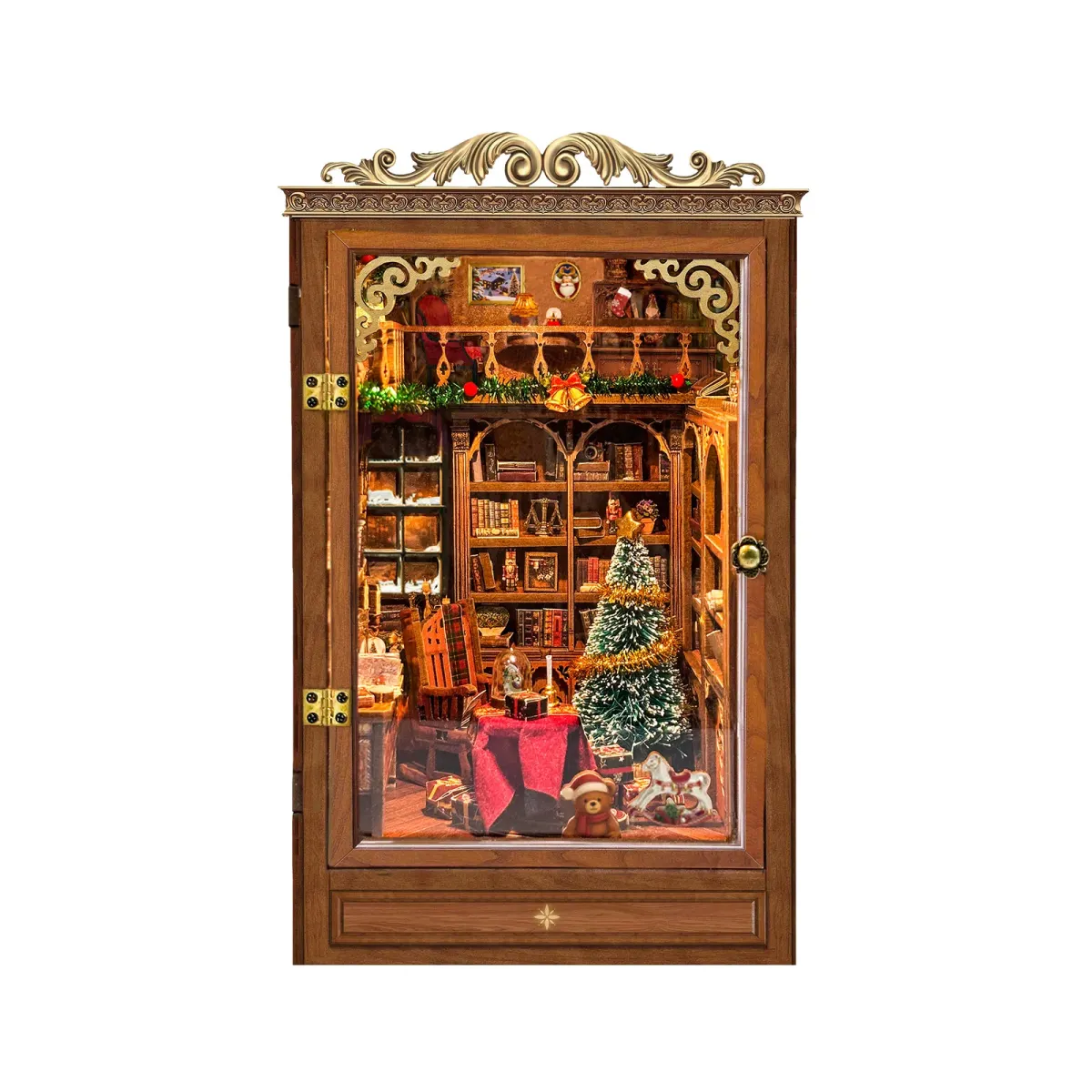 Bouwdetails van Kerstboekenhuisje DIY Boekenhoekje Kit