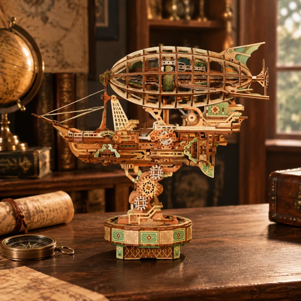 Aventure en dirigeable Steampunk