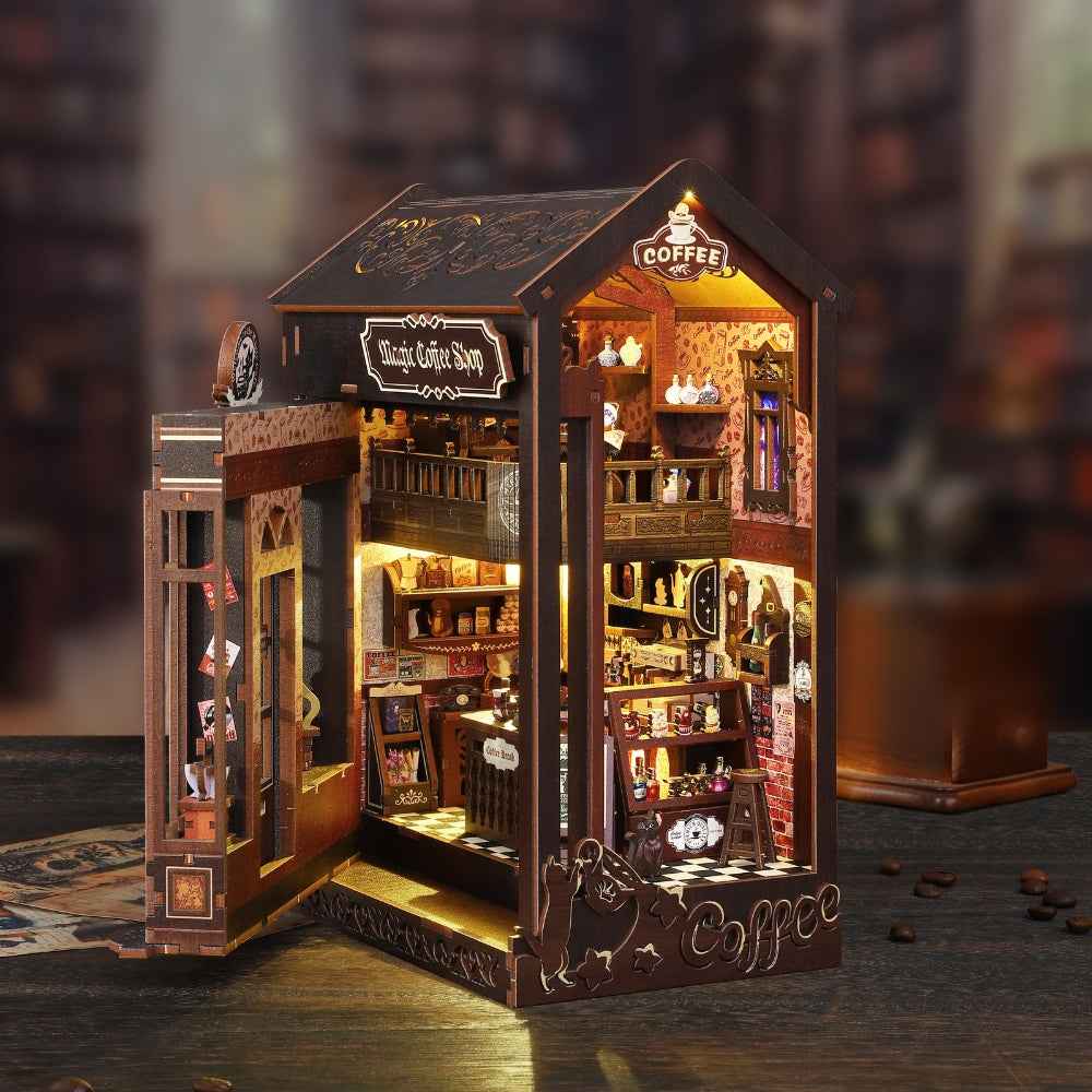 Magic Coffee House DIY Book Nook Kit-Book Nook World