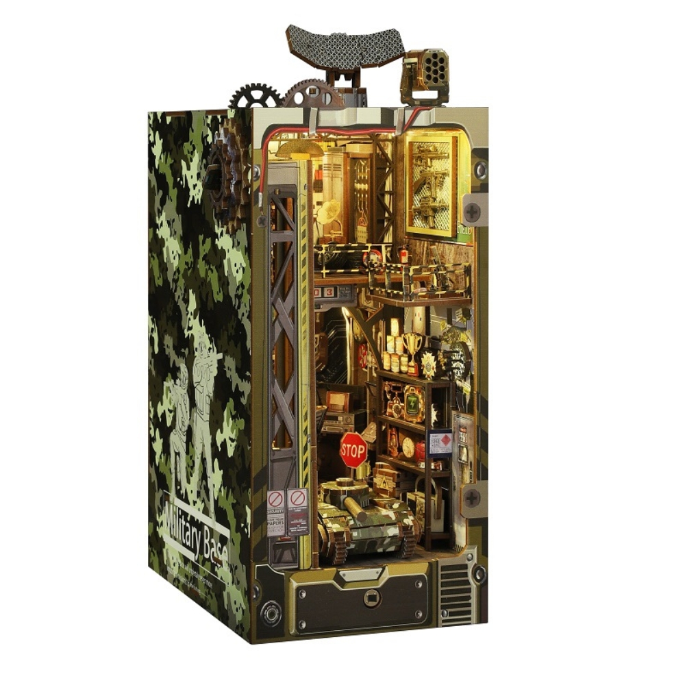 Military Base DIY Book Nook Kit-Book Nook World