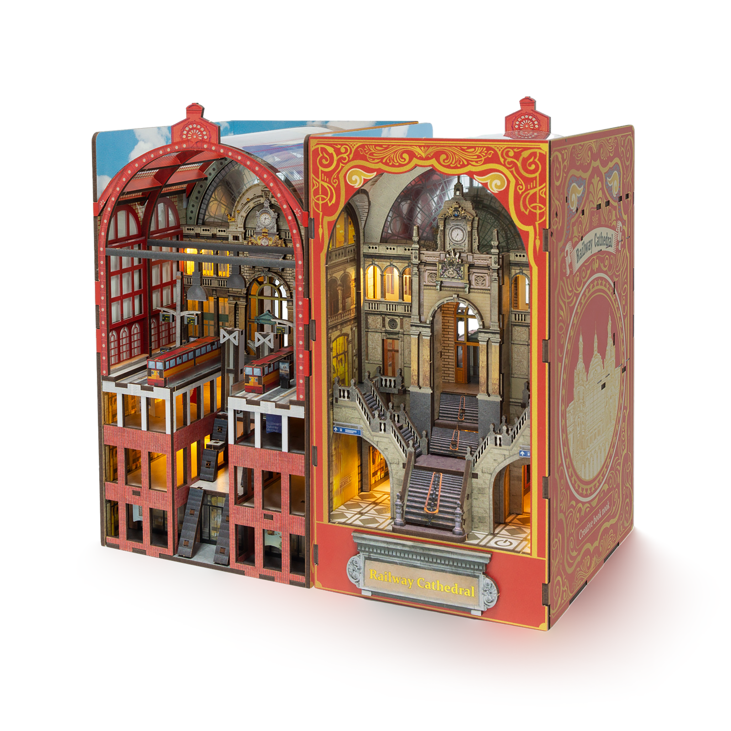 Railway Cathedral DIY Wooden Book Nook Kit-Book Nook World