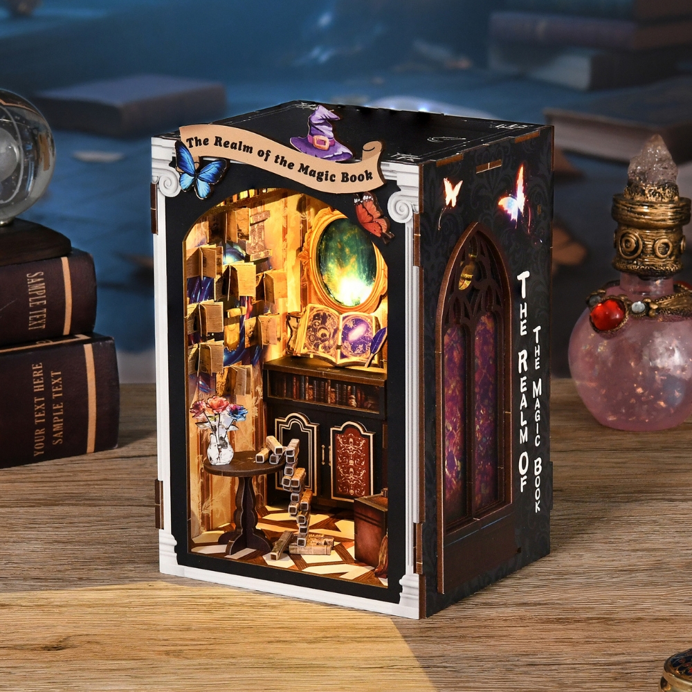 The Realm Of The Magic Book DIY Book Nook-Book Nook World