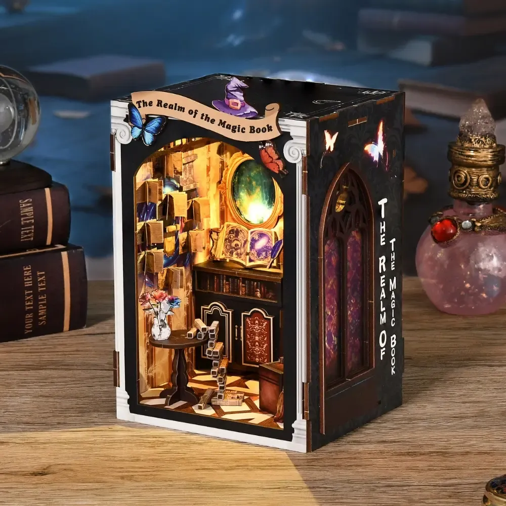 Spellbinding Wizard Library Scene