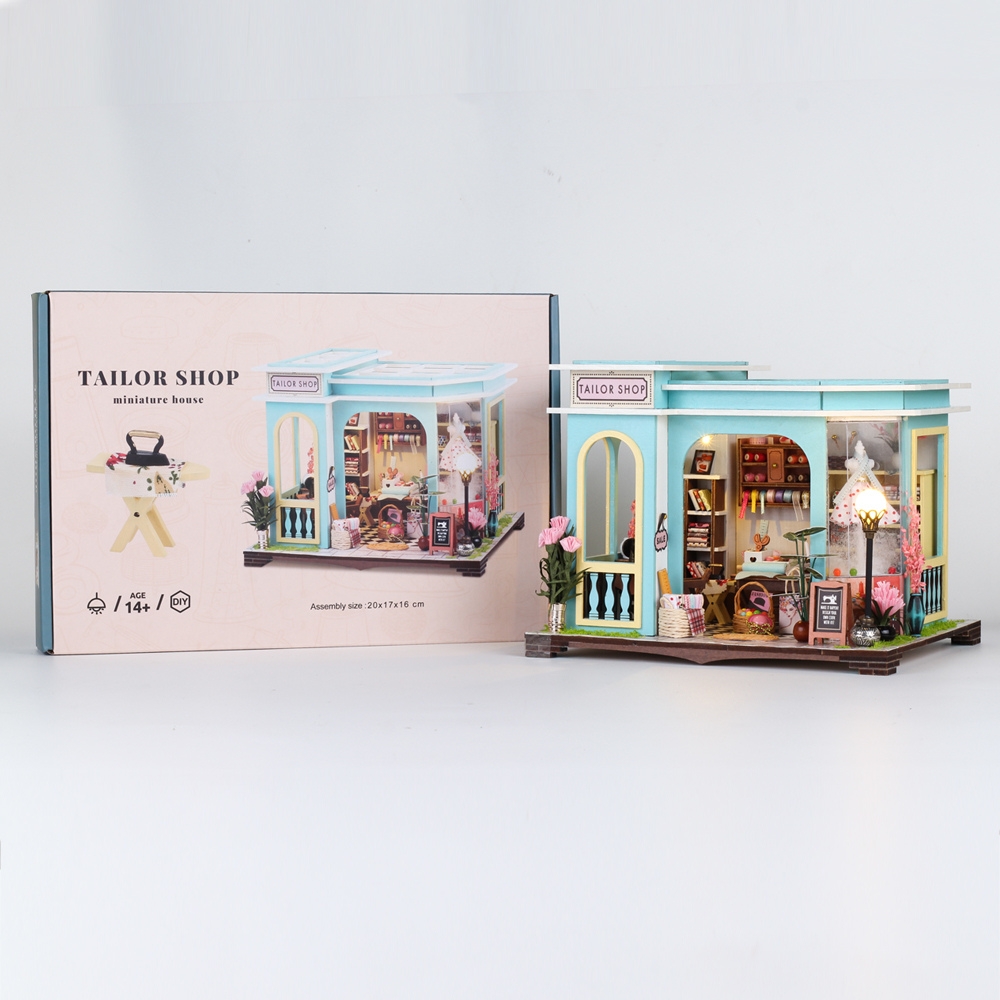 Tailor Shop Mini House Kit l DIY Miniature Kit-Book Nook World
