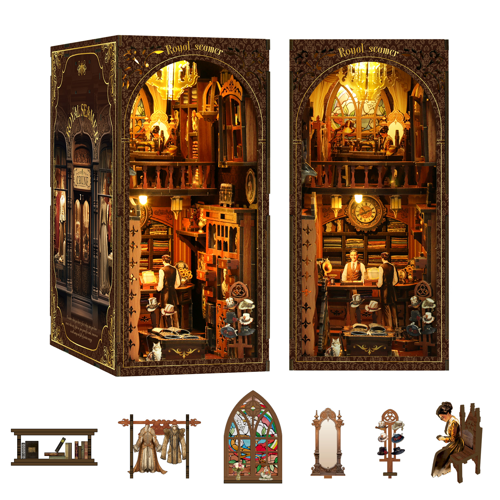Royal Seamer DIY Book Nook Kit-Book Nook World