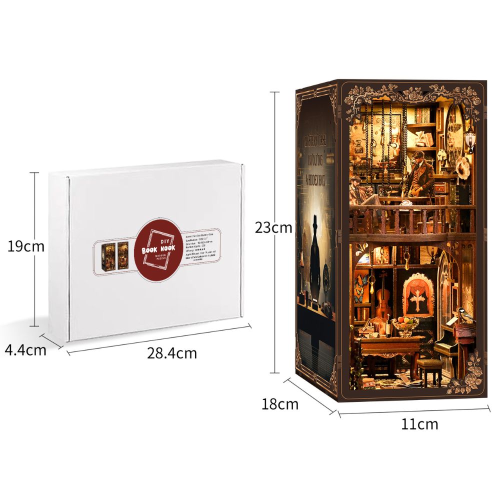 Dark Box Mystery Case DIY Book Nook Kit-Book Nook World