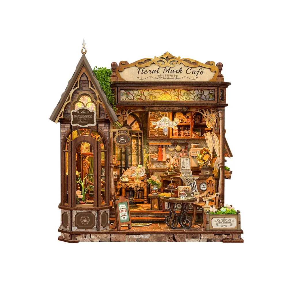 Floral Mark Café DIY Book Nook Kit 