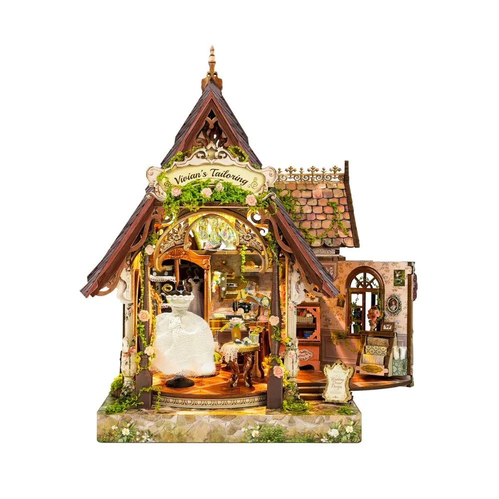 Bouwdetails van Dream Dress Studio DIY miniatuurset