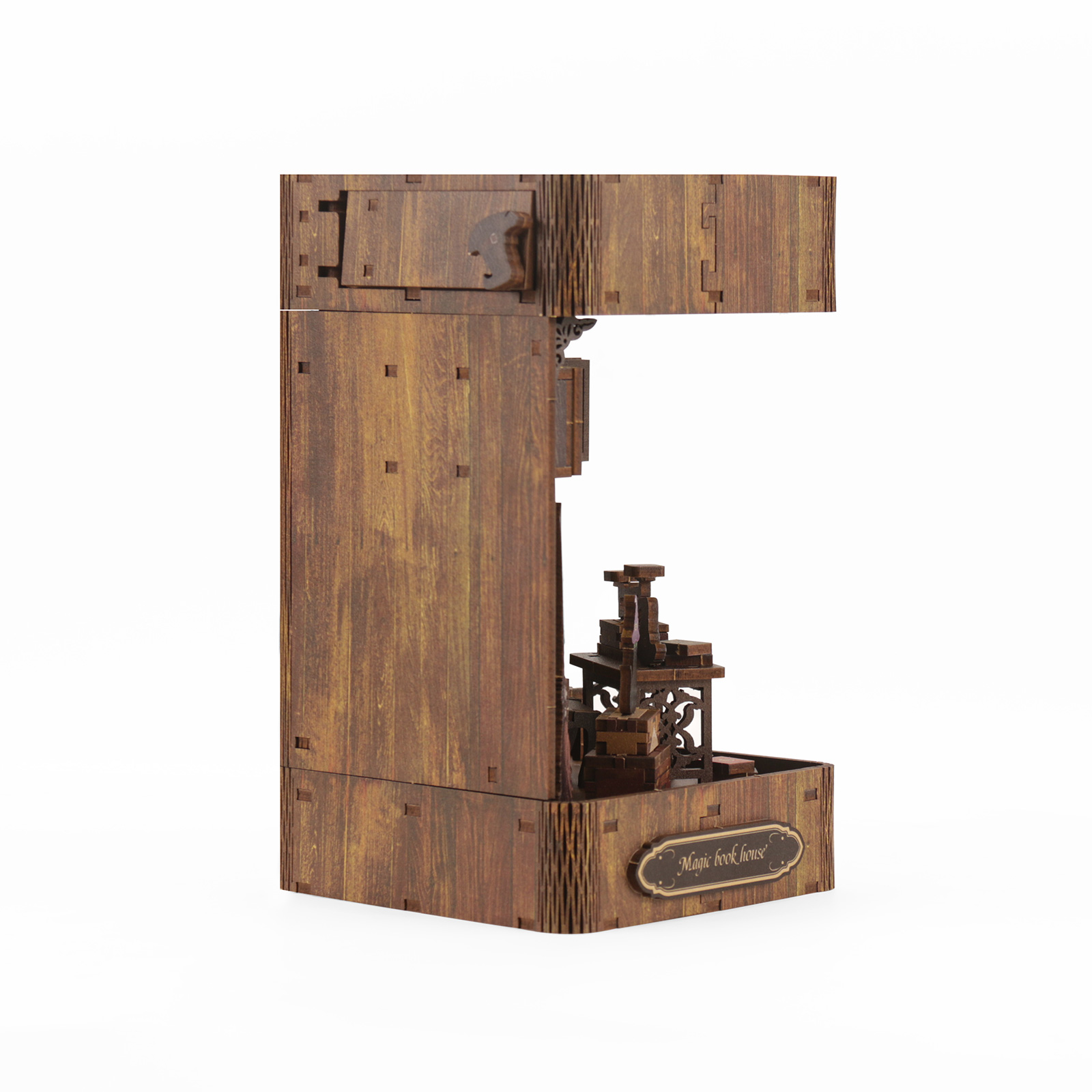 Magic Book House DIY Book Nook Kit & DIY Doll House Kit-Book Nook World