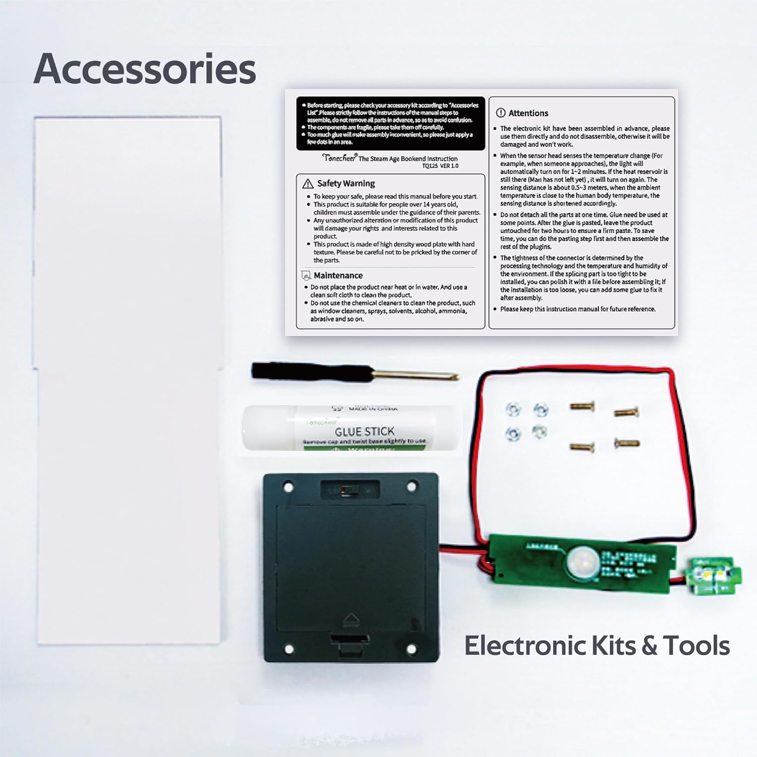 The Steam Age DIY Book Nook Kit  Pre-assembled LED Light set