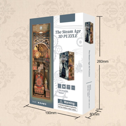 The Steam Age DIY Book Nook Kit-Book Nook World