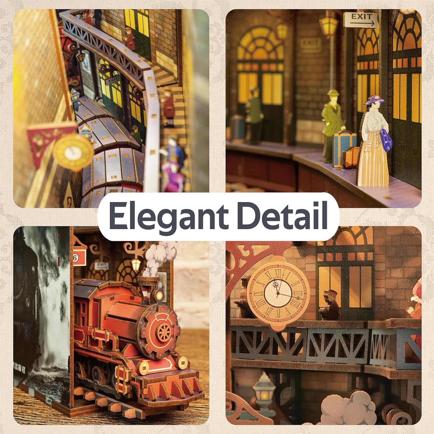 The Steam Age DIY Book Nook Kit-Book Nook World