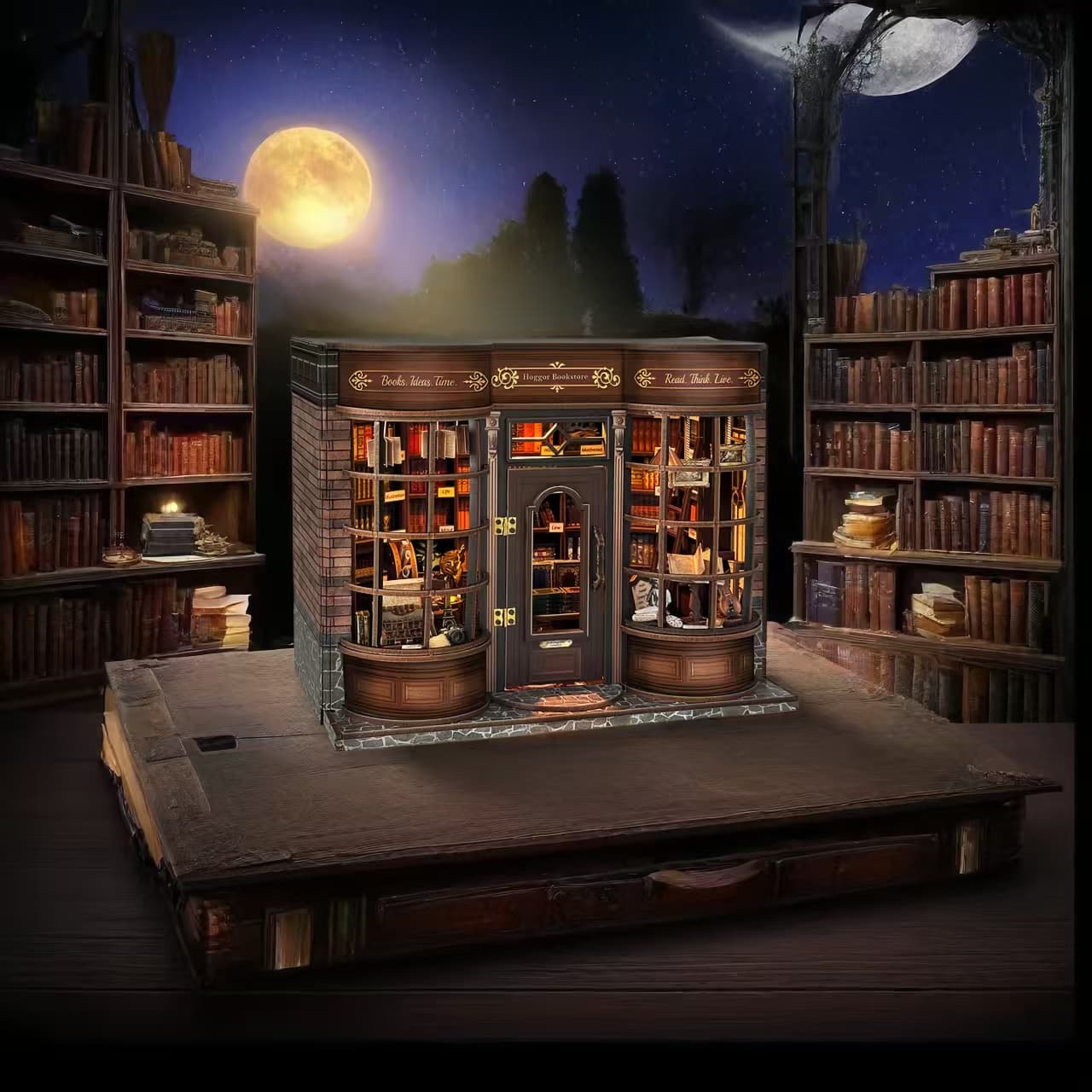 Hoggor Bookstore DIY Miniature Kit