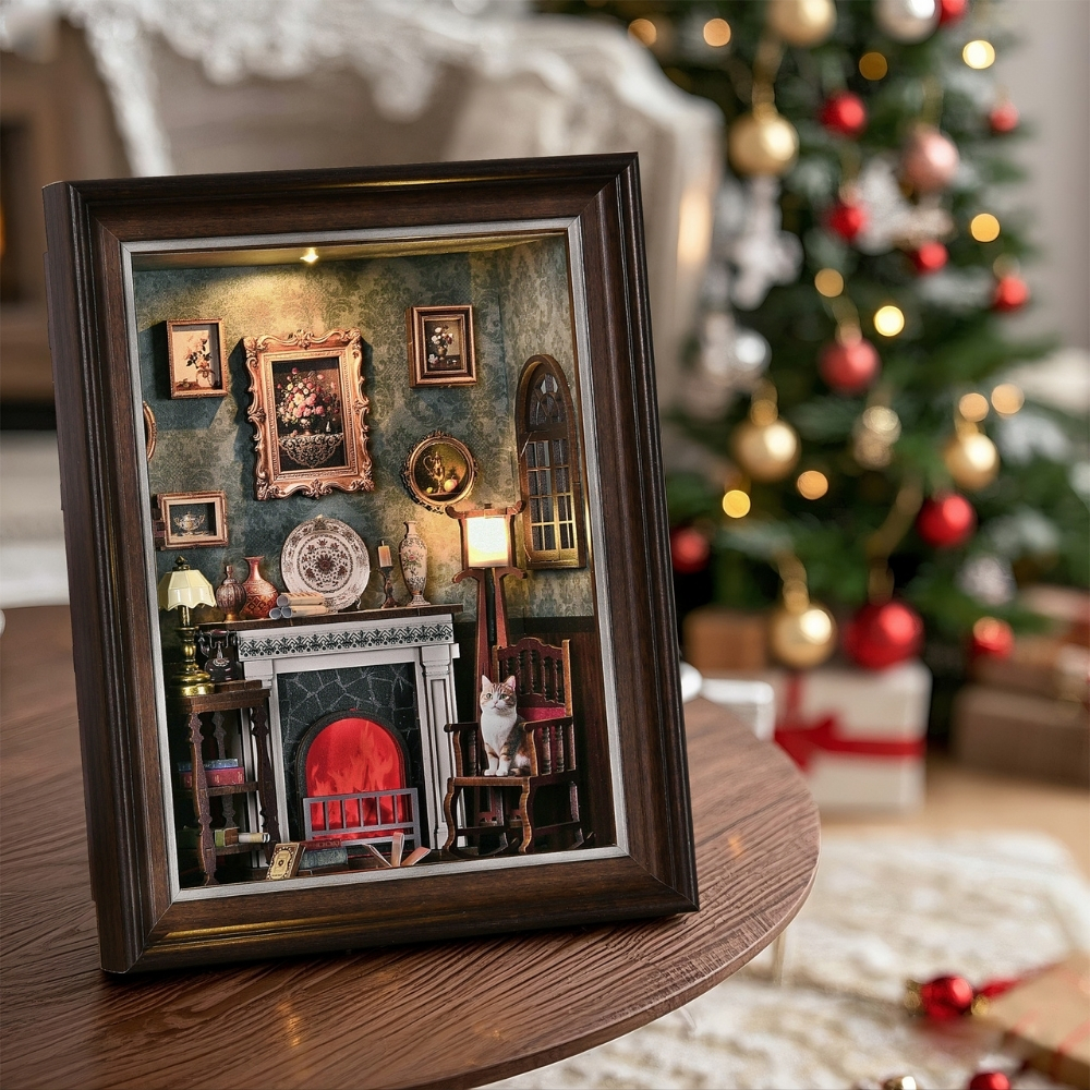 Fireplace DIY Book Nook Kit-Book Nook World