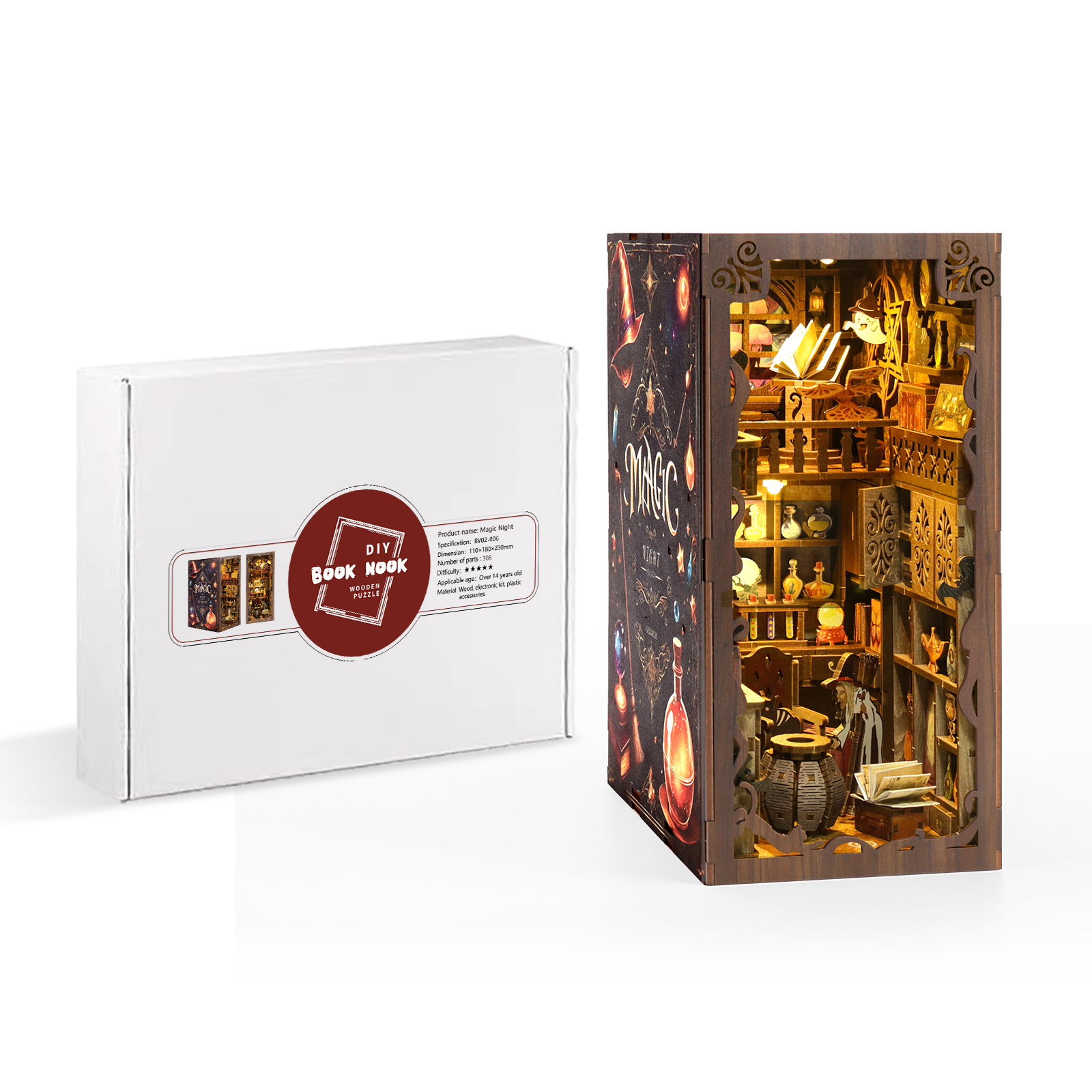 Magic Night DIY Book Nook Kit-Book Nook World