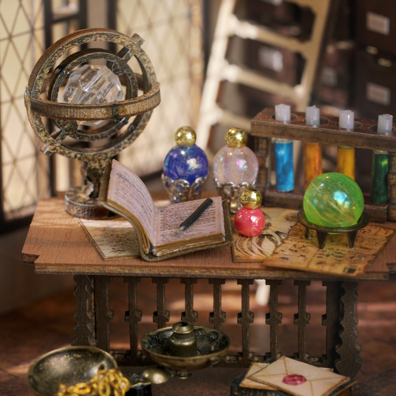 Magician's Hut DIY Miniature Dollhouse Kit-Book Nook World