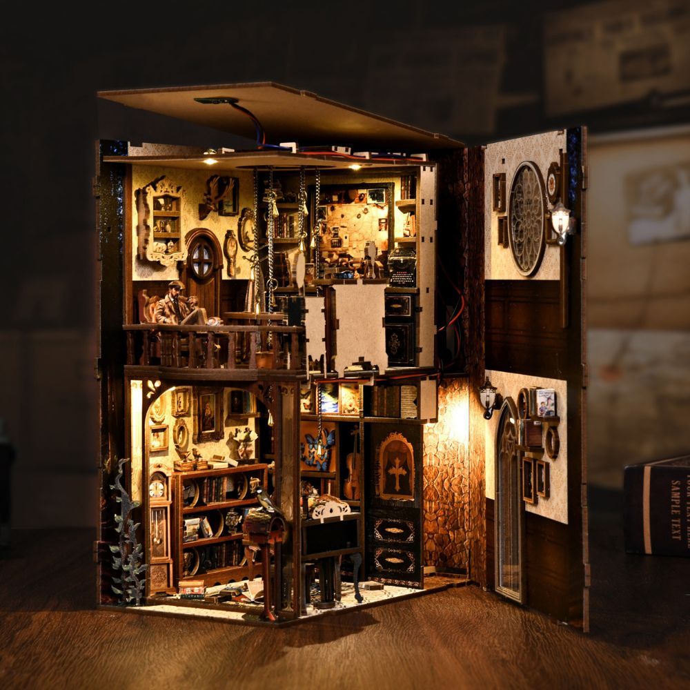 Dark Box Mystery Case DIY Book Nook Kit-Gothic Detective Scene – Book ...