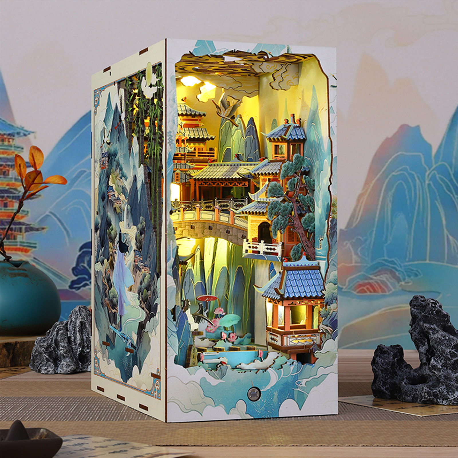 Penglai Wonderland DIY Book Nook Kit-Book Nook World