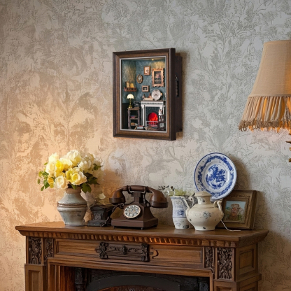 Fireplace DIY Book Nook Kit