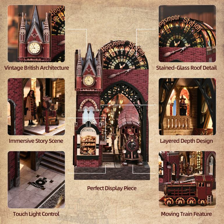 Hogsmoor Station DIY Book Nook Kit