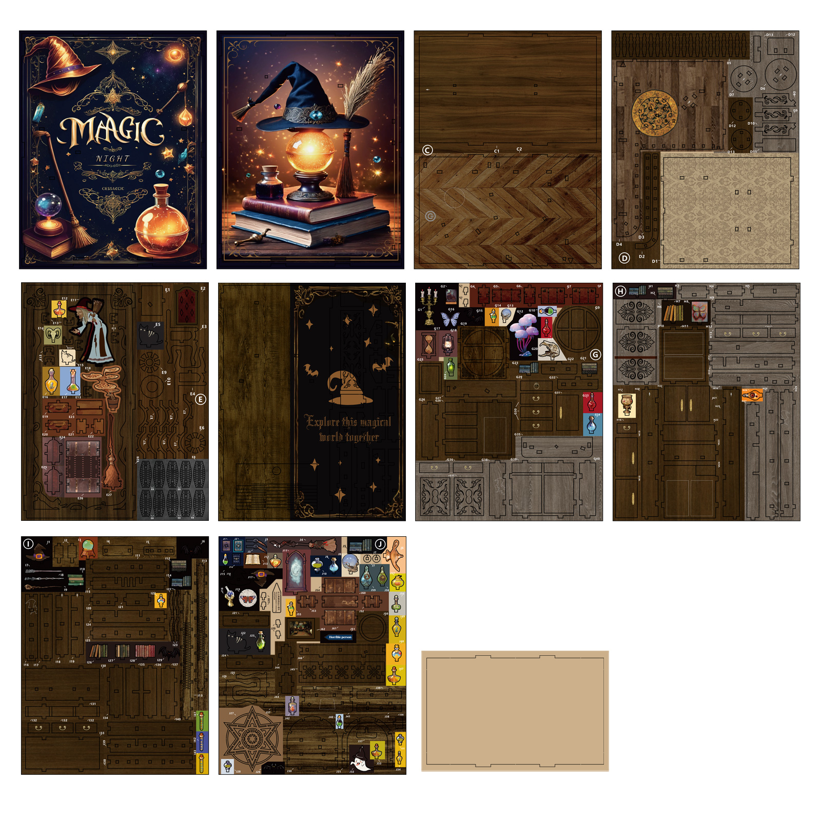 Magic Night DIY Book Nook Kit-Book Nook World