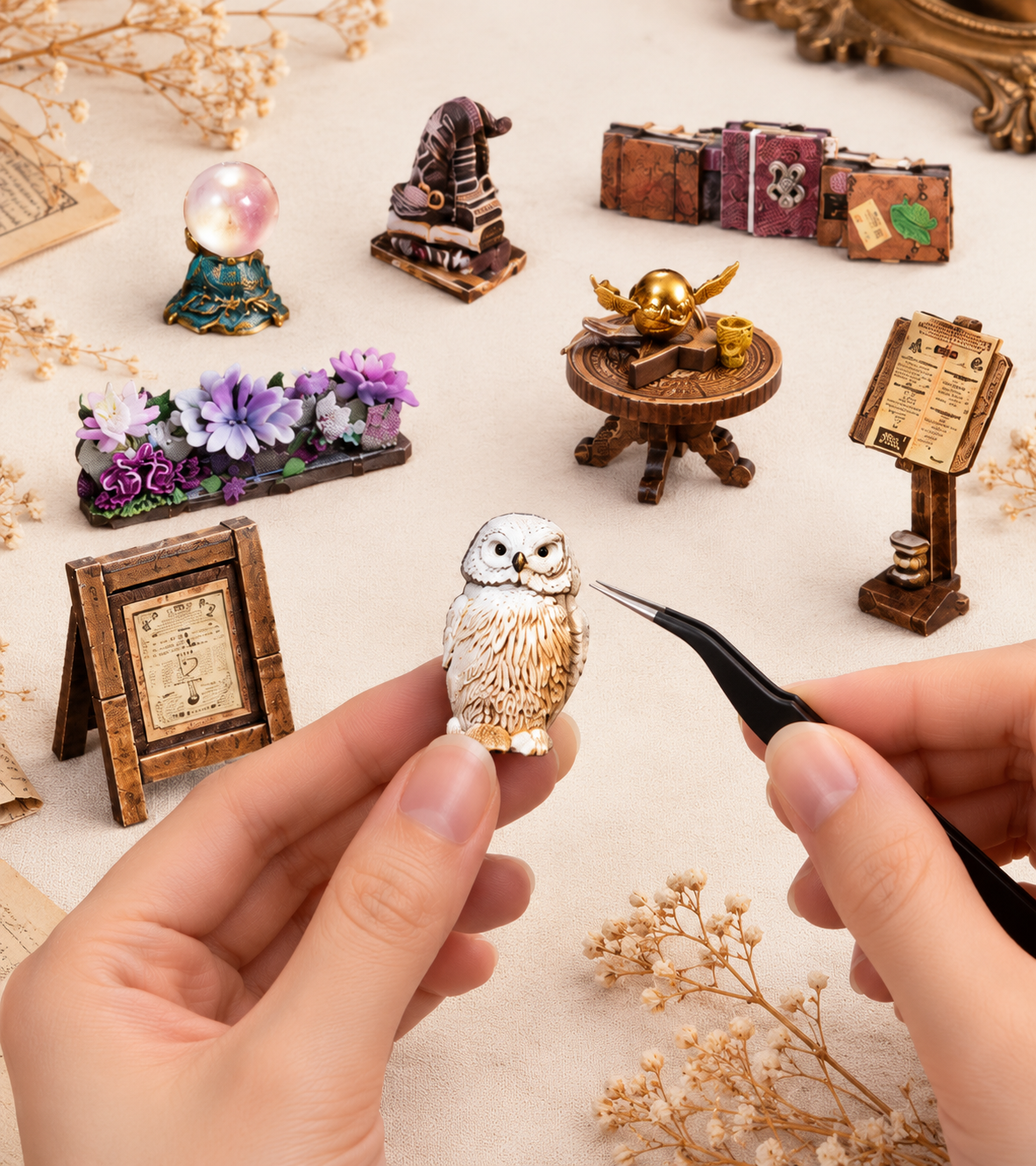 Magic Castle DIY Miniature Kit build detail